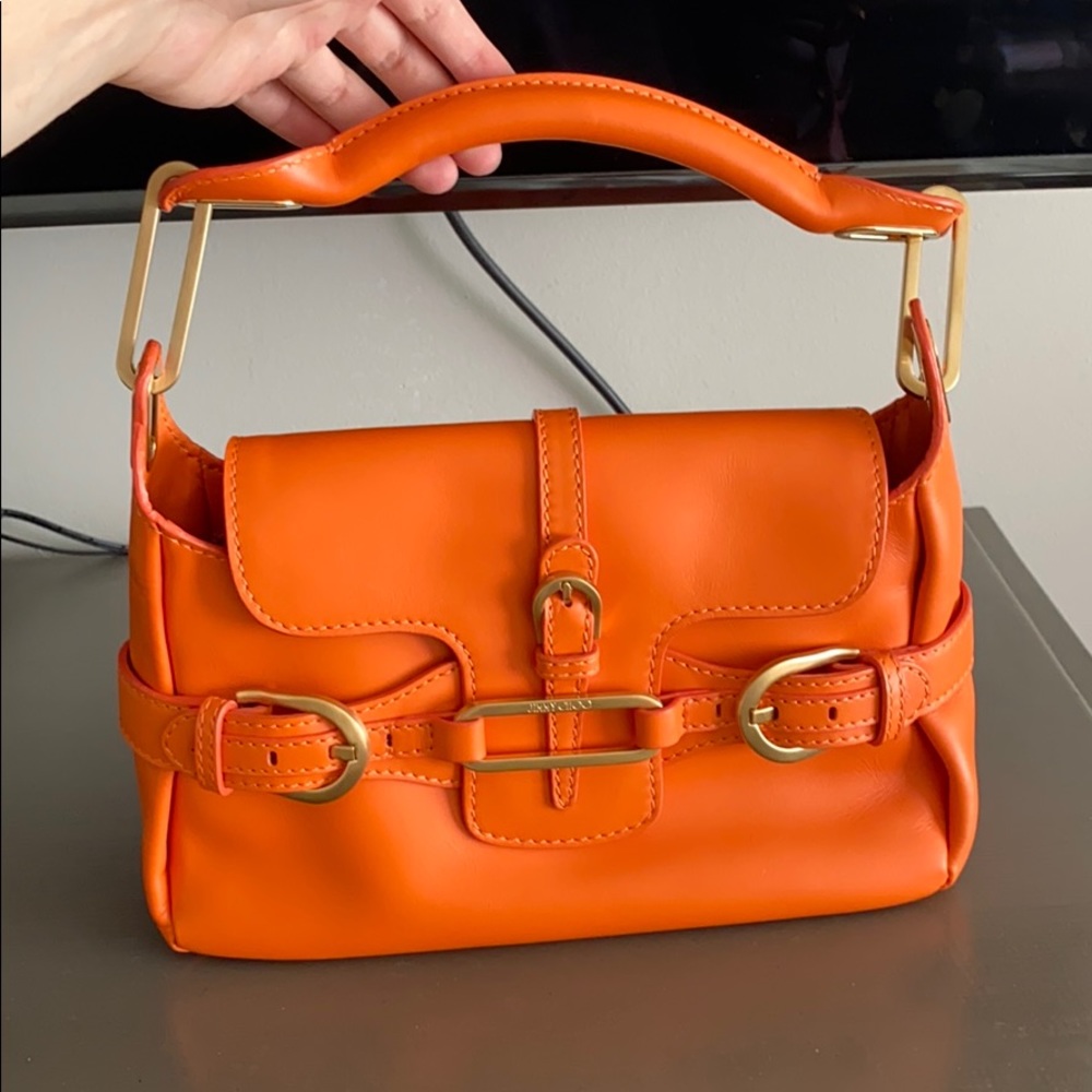 BRAND NEW JIMMY CHOO ORANGE HANDBAG
